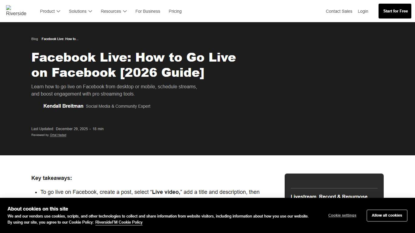 Facebook Live: How to Go Live on Facebook [2026 Guide]