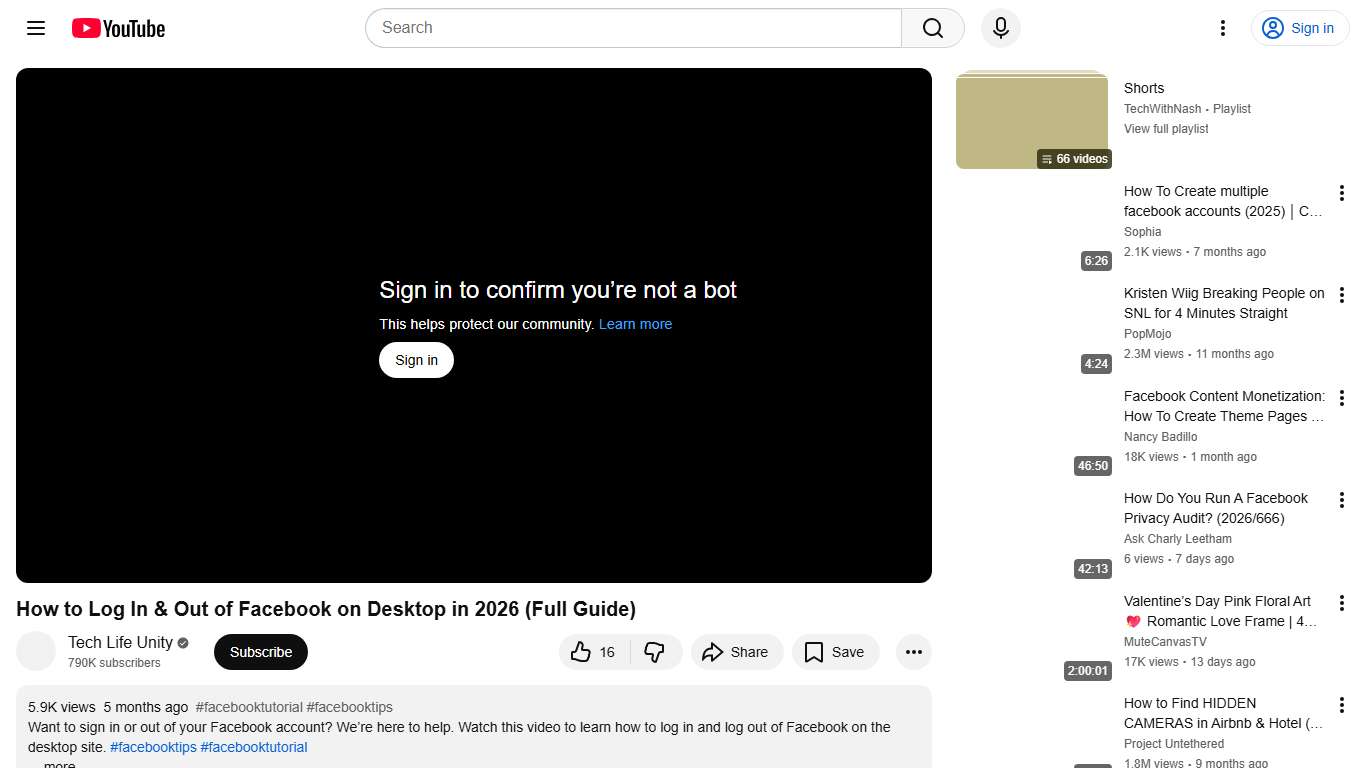 How to Log In & Out of Facebook on Desktop in 2026 (Full Guide) - YouTube